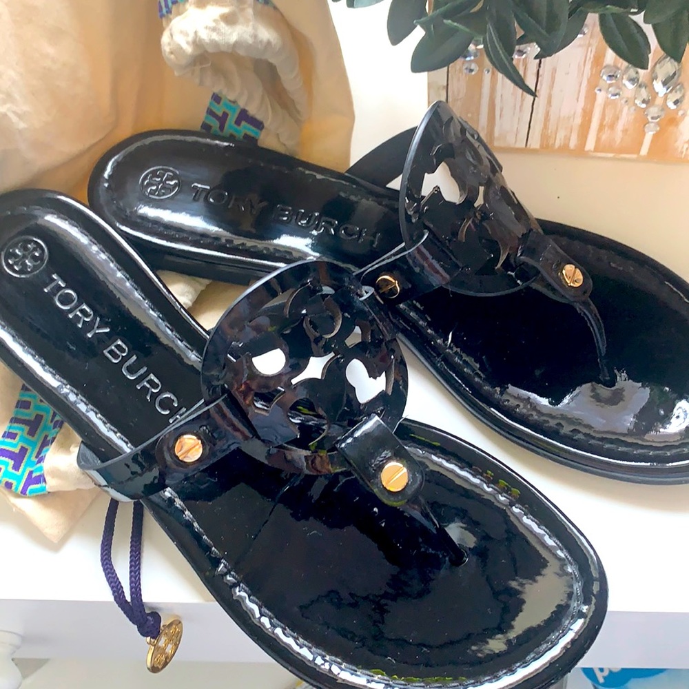 Tory Burch Black Miller Sandals